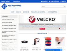 Tablet Screenshot of industrialwebbing.com